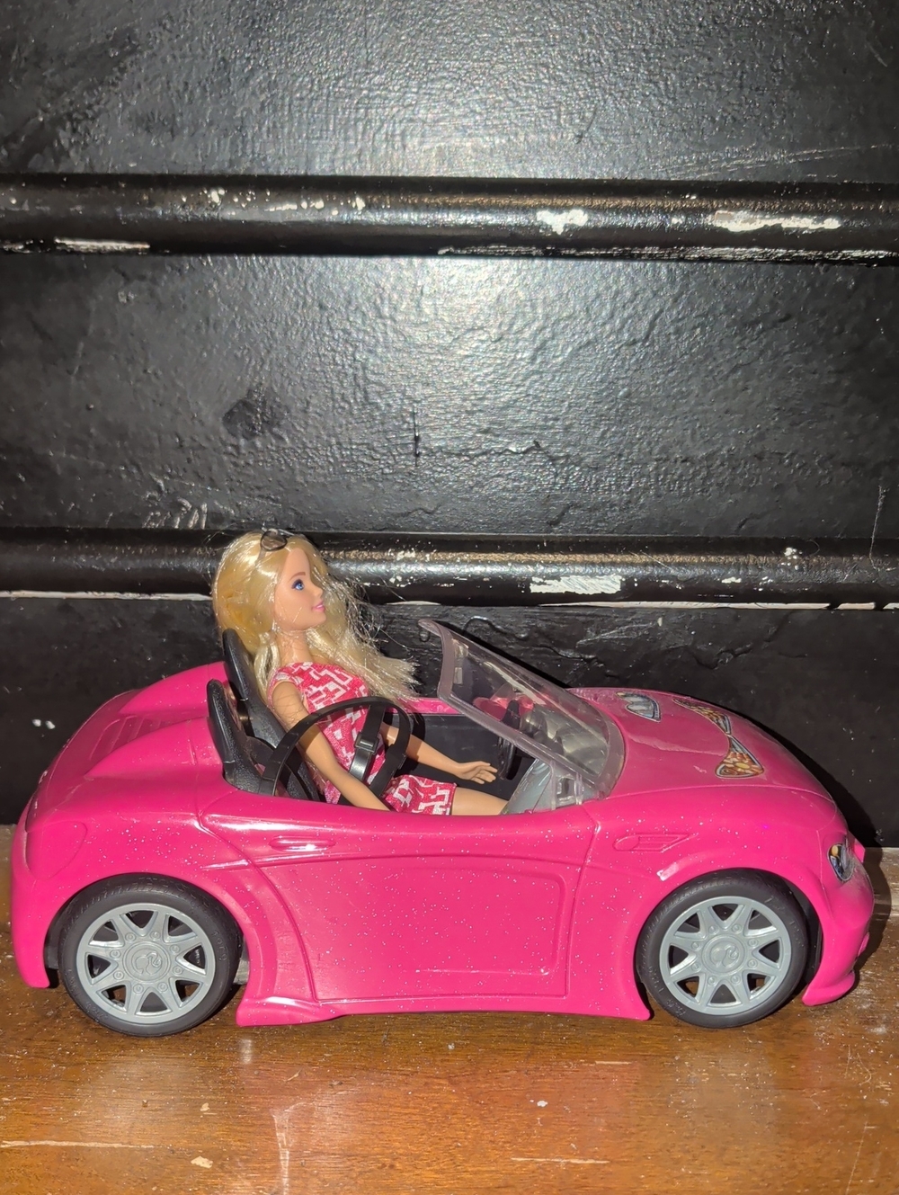 Pink Convertible Doll Car with Blonde Doll - Kids Toys